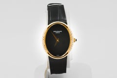 Patek Philip Golden Ellipse Diamond Ladies Watch Oval Case