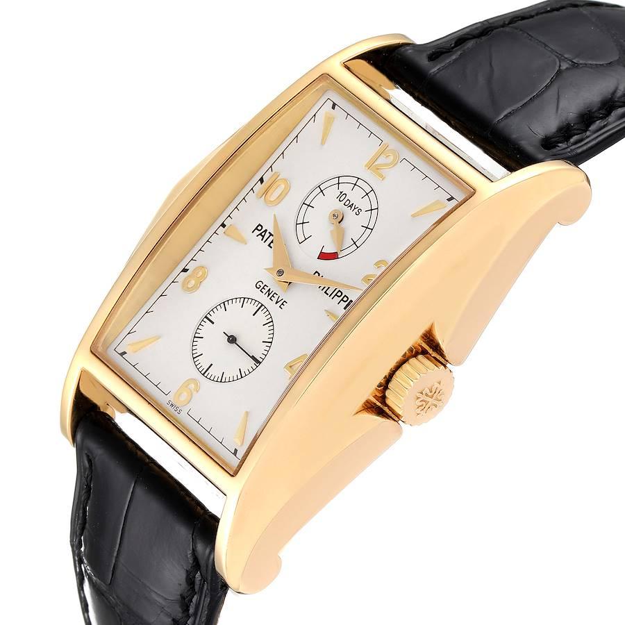 Men's Patek Philippe 10 Day Power Reserve Yellow Gold Mens Watch 5100 Box Papers For Sale