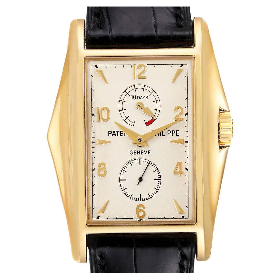 Patek Philippe 10 Day Power Reserve Yellow Gold Mens Watch 5100 Box Papers For Sale
