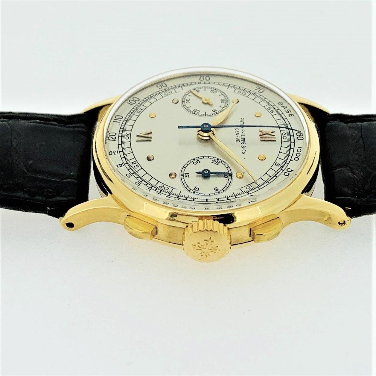 Patek Philippe Montre chronographe vintage 130J avec cadran, circa 1940 4