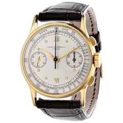 Orologio cronografo d'epoca Patek Philippe 130J, circa 1940