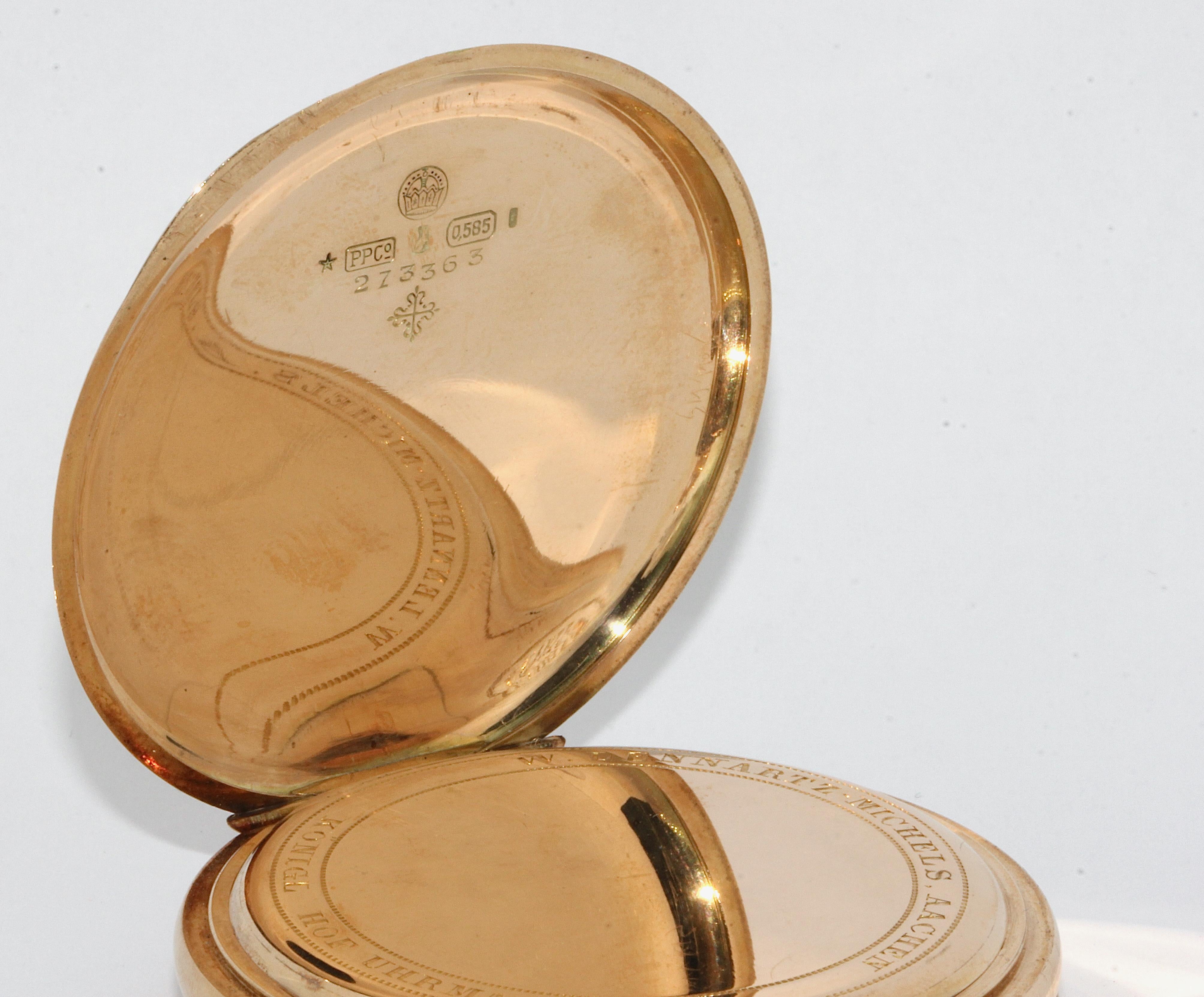 Patek Philippe Montre de poche en or 14 carats, vendue par W. Lennartz-Michels en vente 2