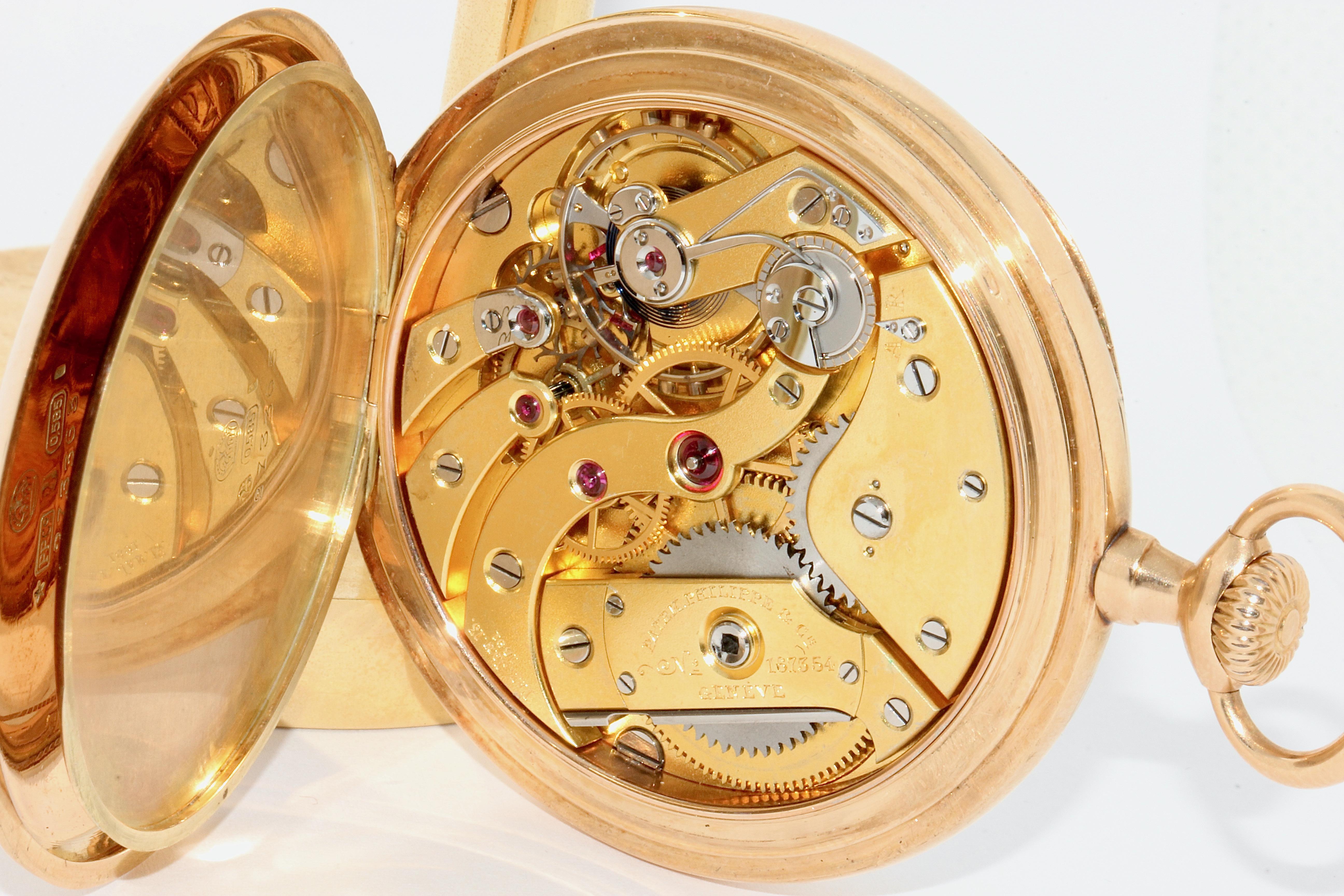 Patek Philippe 14 Karat Gold Pocket Watch, sold by W. Lennartz-Michels For Sale 2
