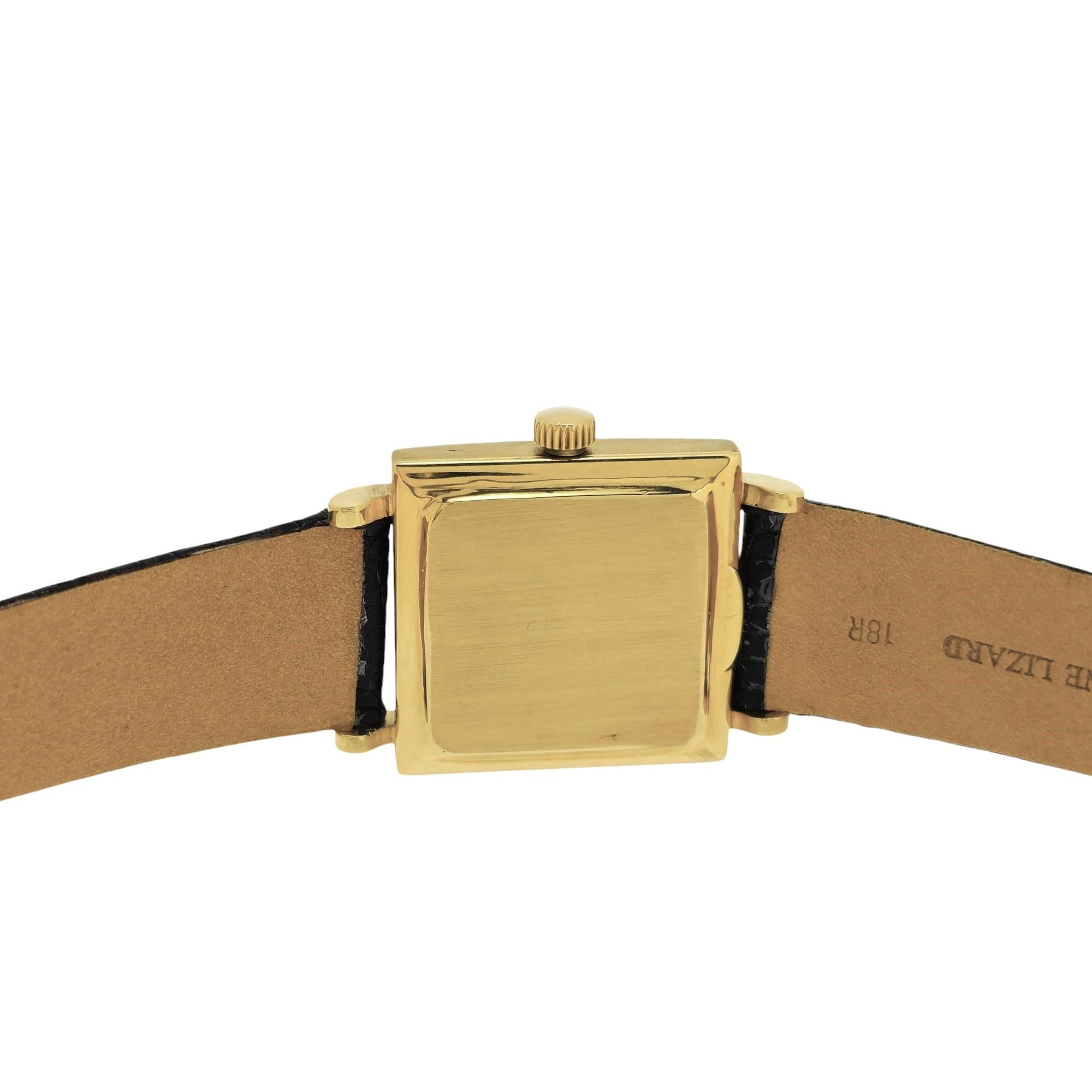 Patek Philippe 1431J Vintage Square Shape Unisex  with Bracelet, Circa 1951 For Sale 6