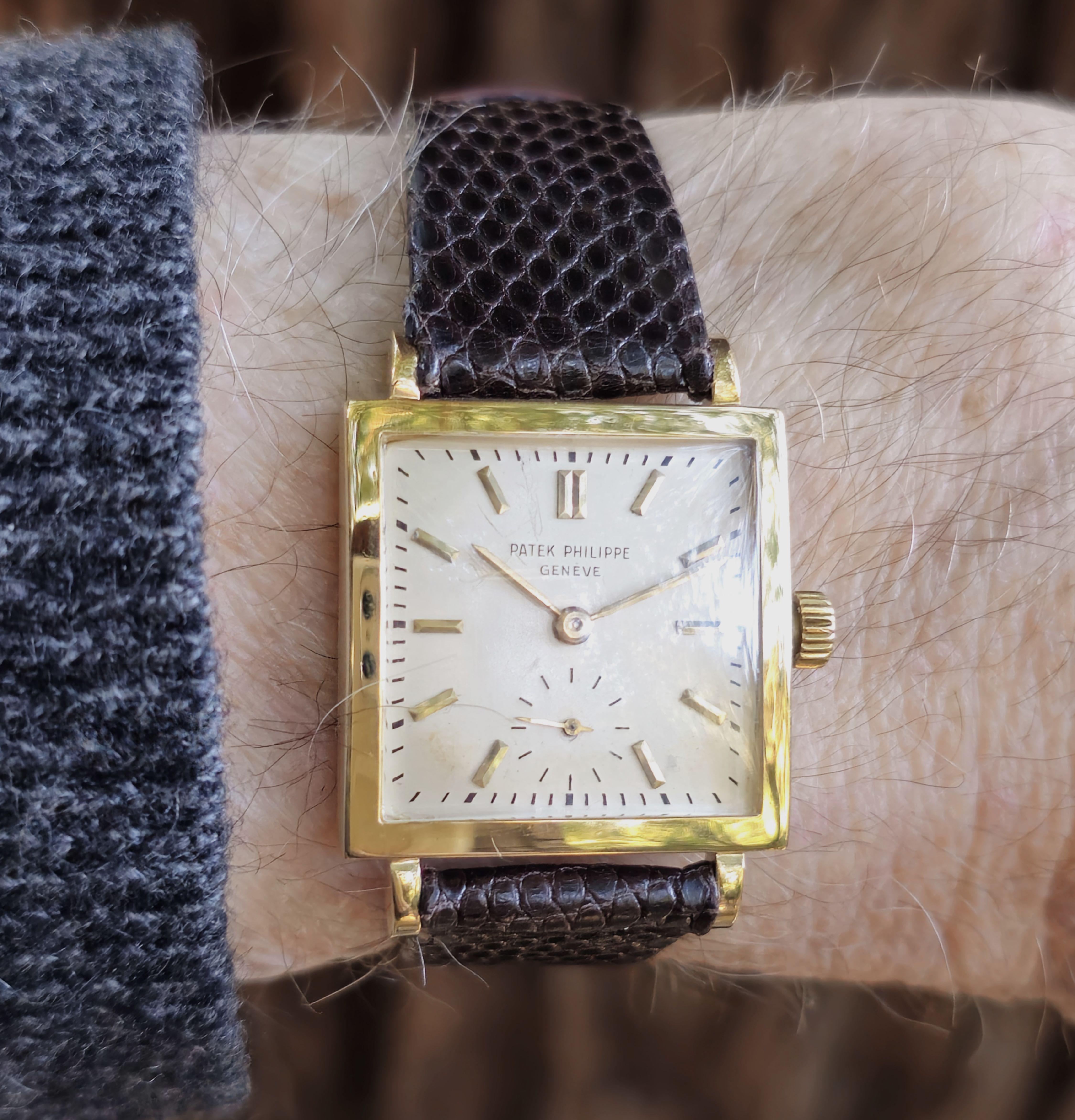 Introduction:
Patek Philippe 1431J, Vintage square watch 37 x 27mm fitted with a 10