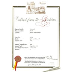 Patek Philippe 1461/1A Stainless Steel Calatrava Tiffany & Co. Watch Circa 1948