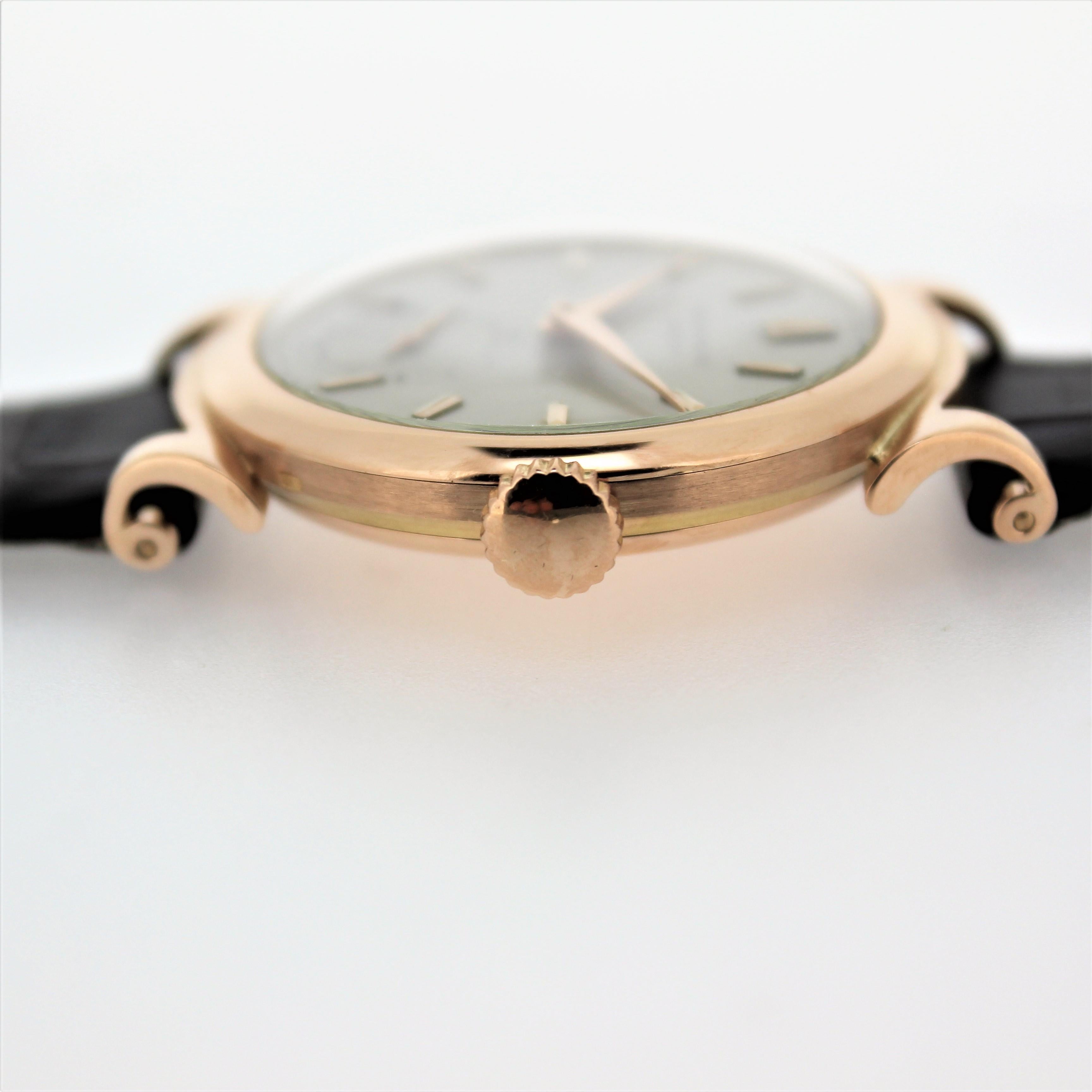 Patek Philippe 1491R Vintage Fancy Scrol Lugs Calatrava Watch, circa 1948 5