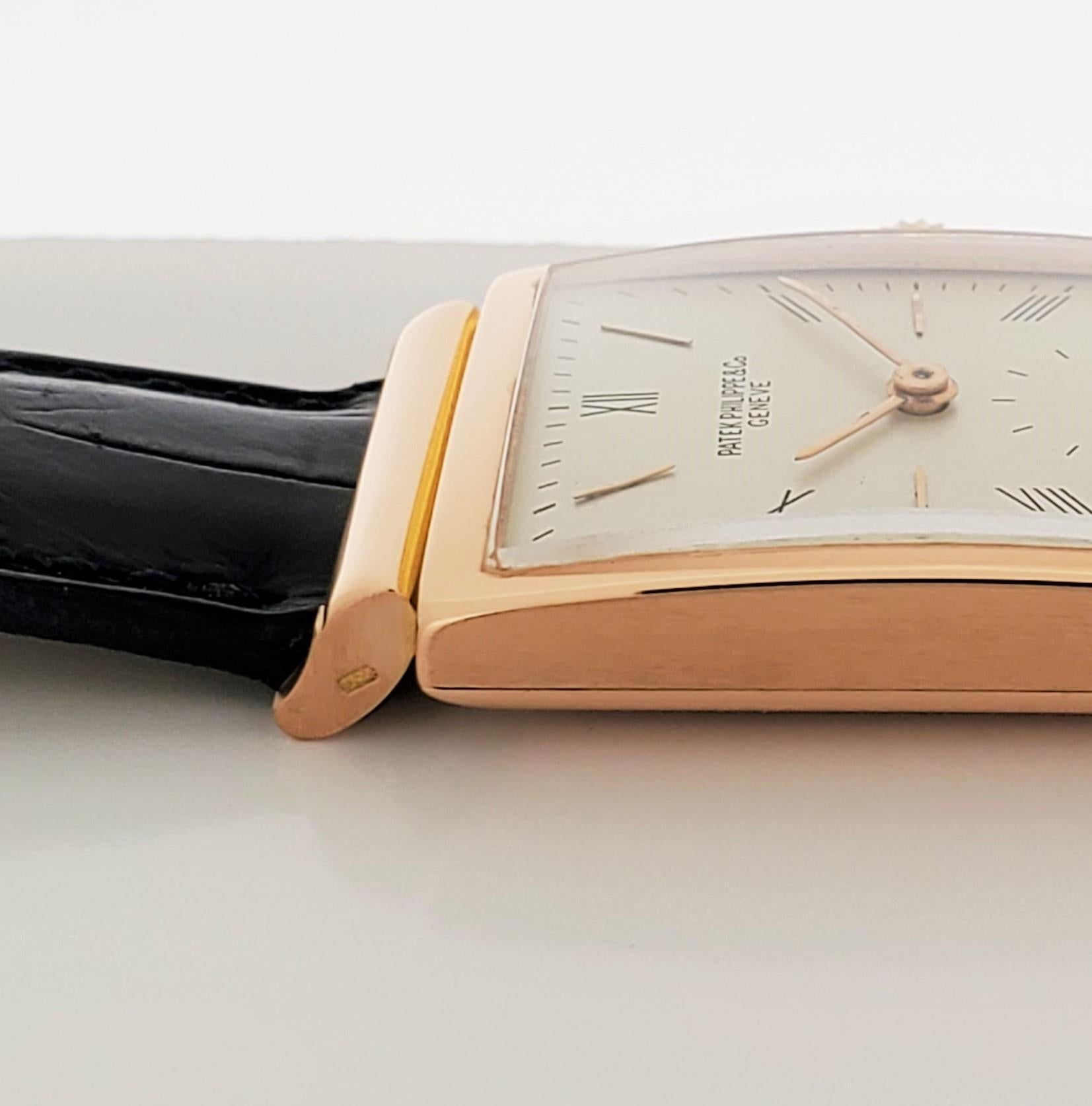 Patek Philippe 1577R Rectangular Rose Gold Watch Circa 1949 4