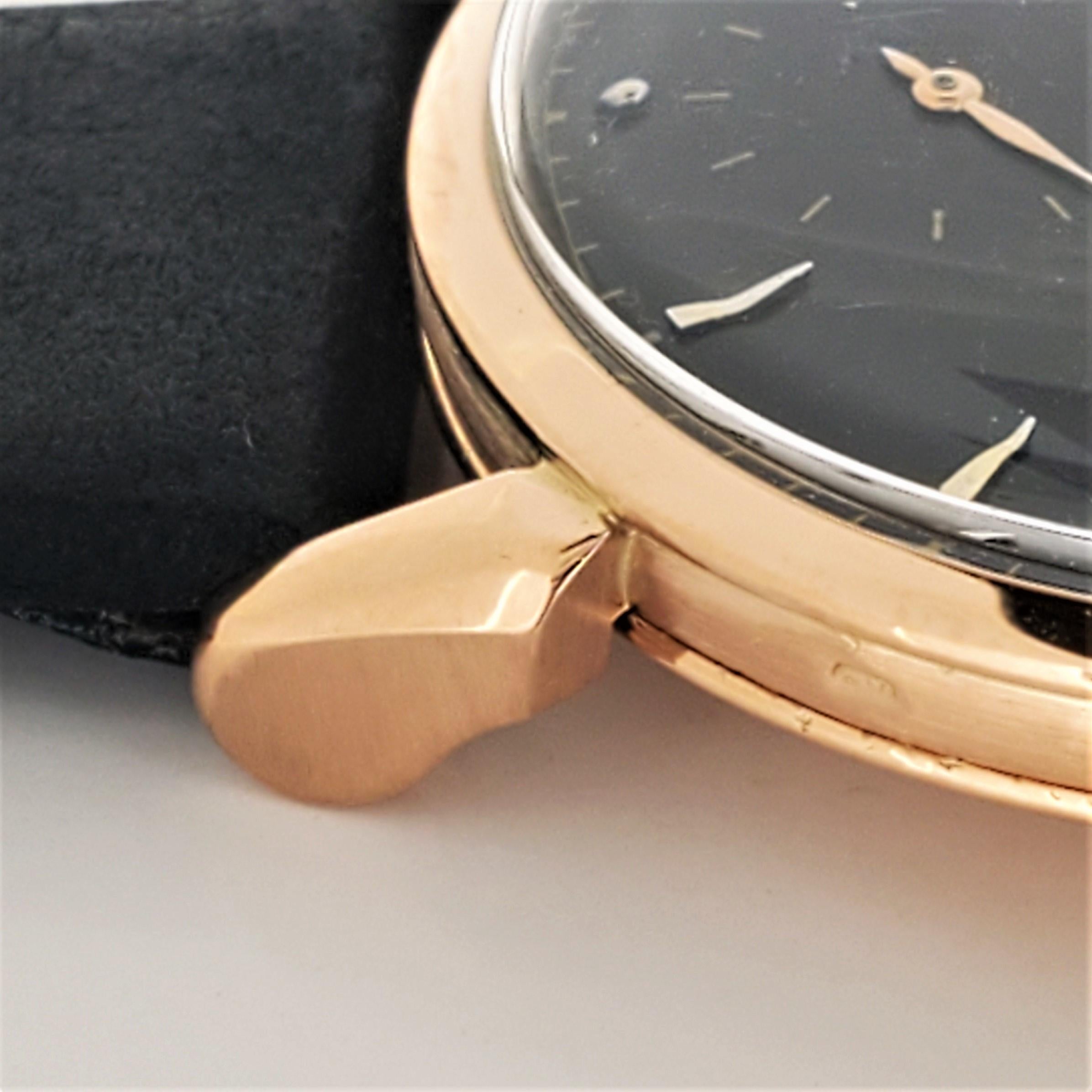 Modern Patek Philippe 1578R Large Rose Gold Calatrava Watch 36mm Circa 1948
