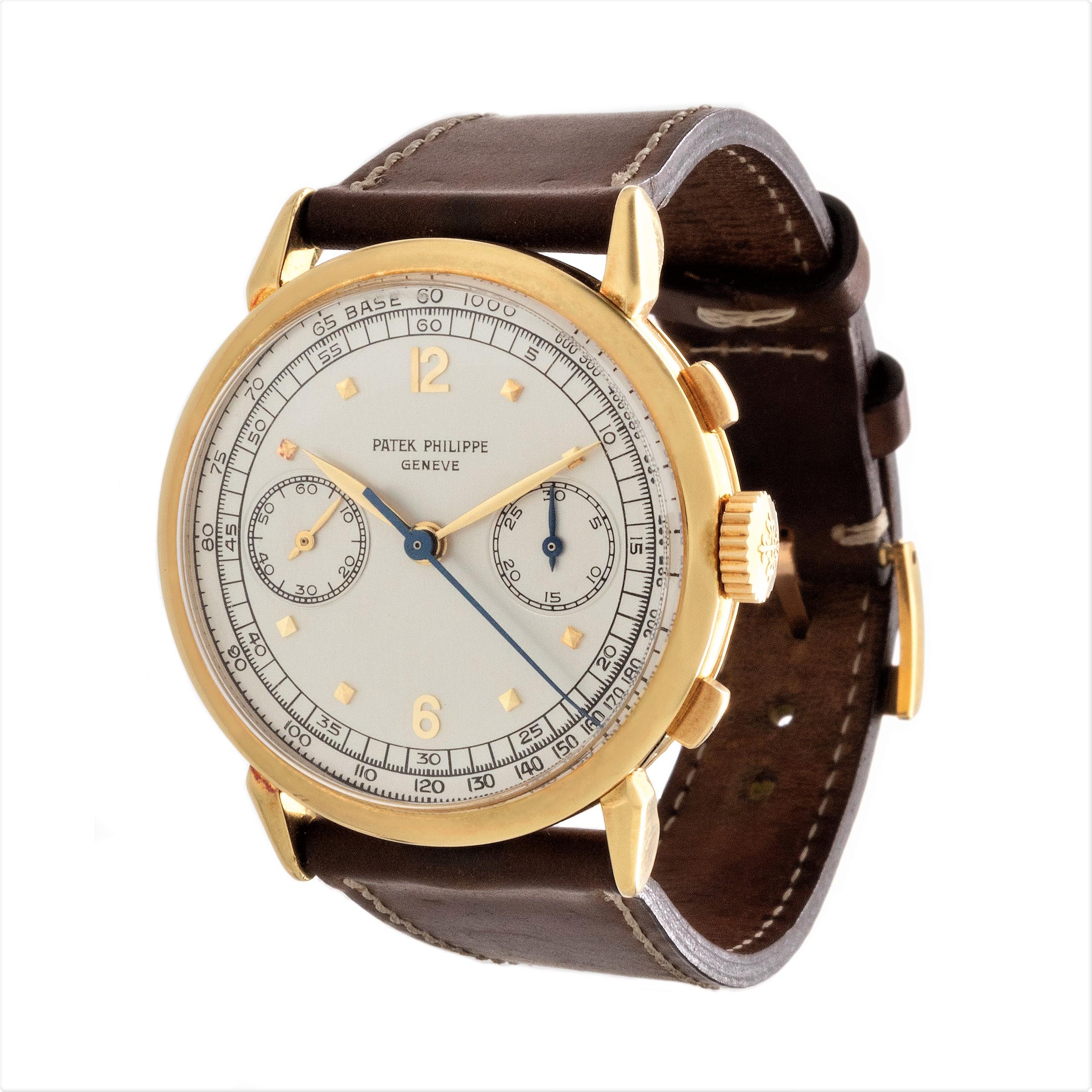 Patek Philippe 1579J Chronograph Watch, circa 1951 5