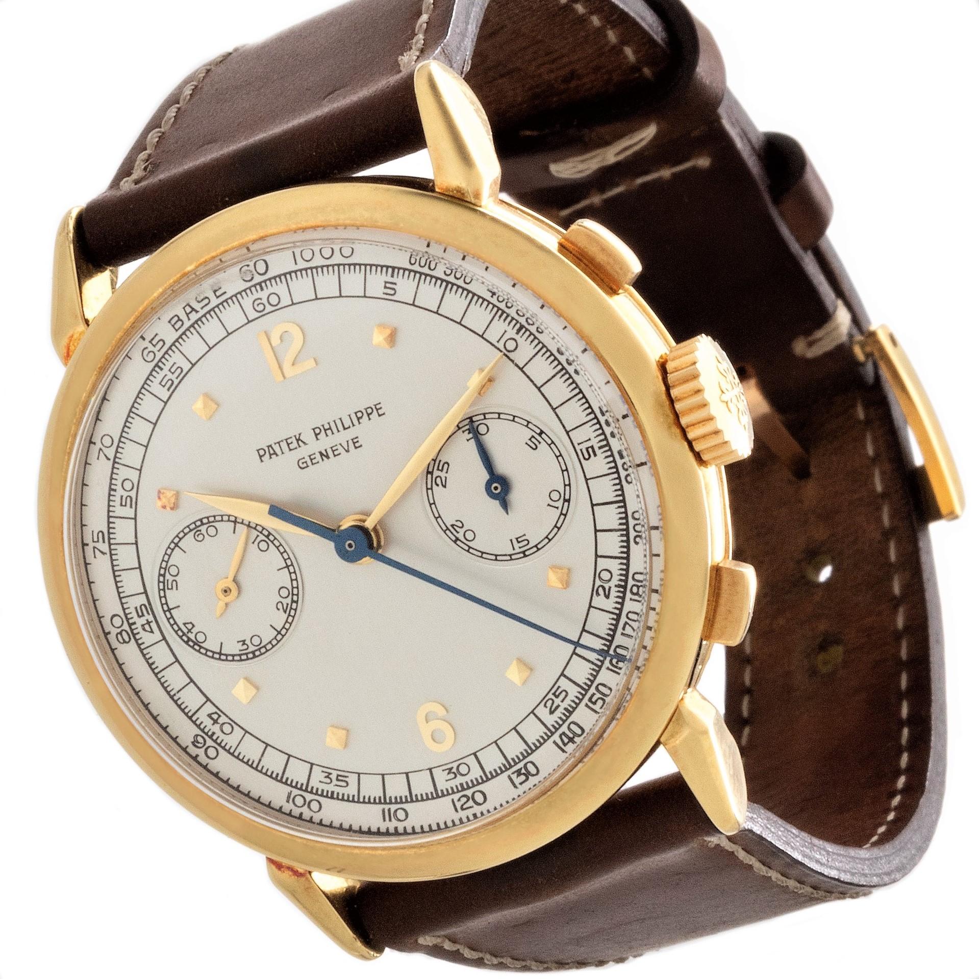 Modern Patek Philippe 1579J Chronograph Watch, circa 1951