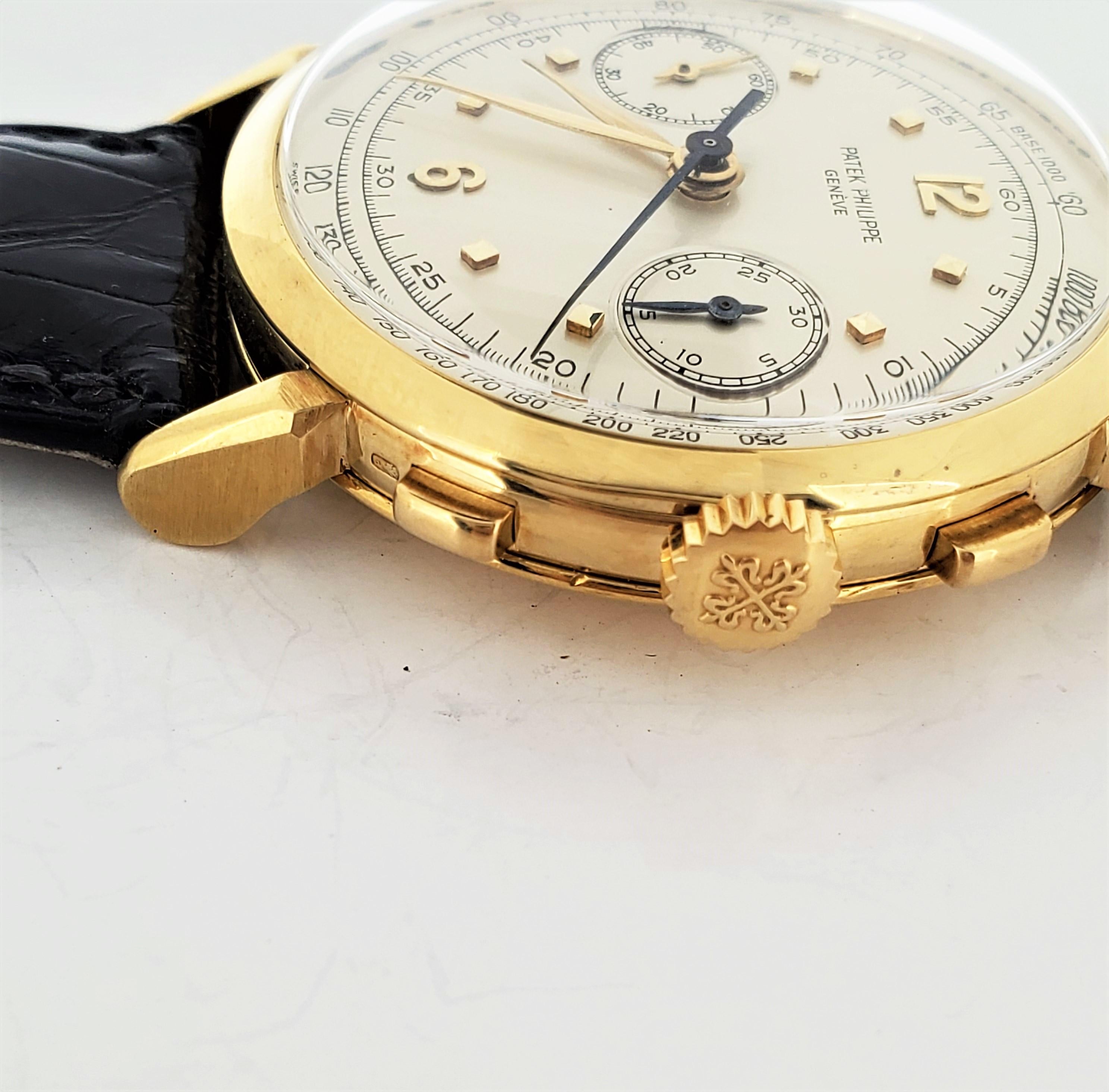 Patek Philippe 1579J Chronograph Uhr:: um 1952 6