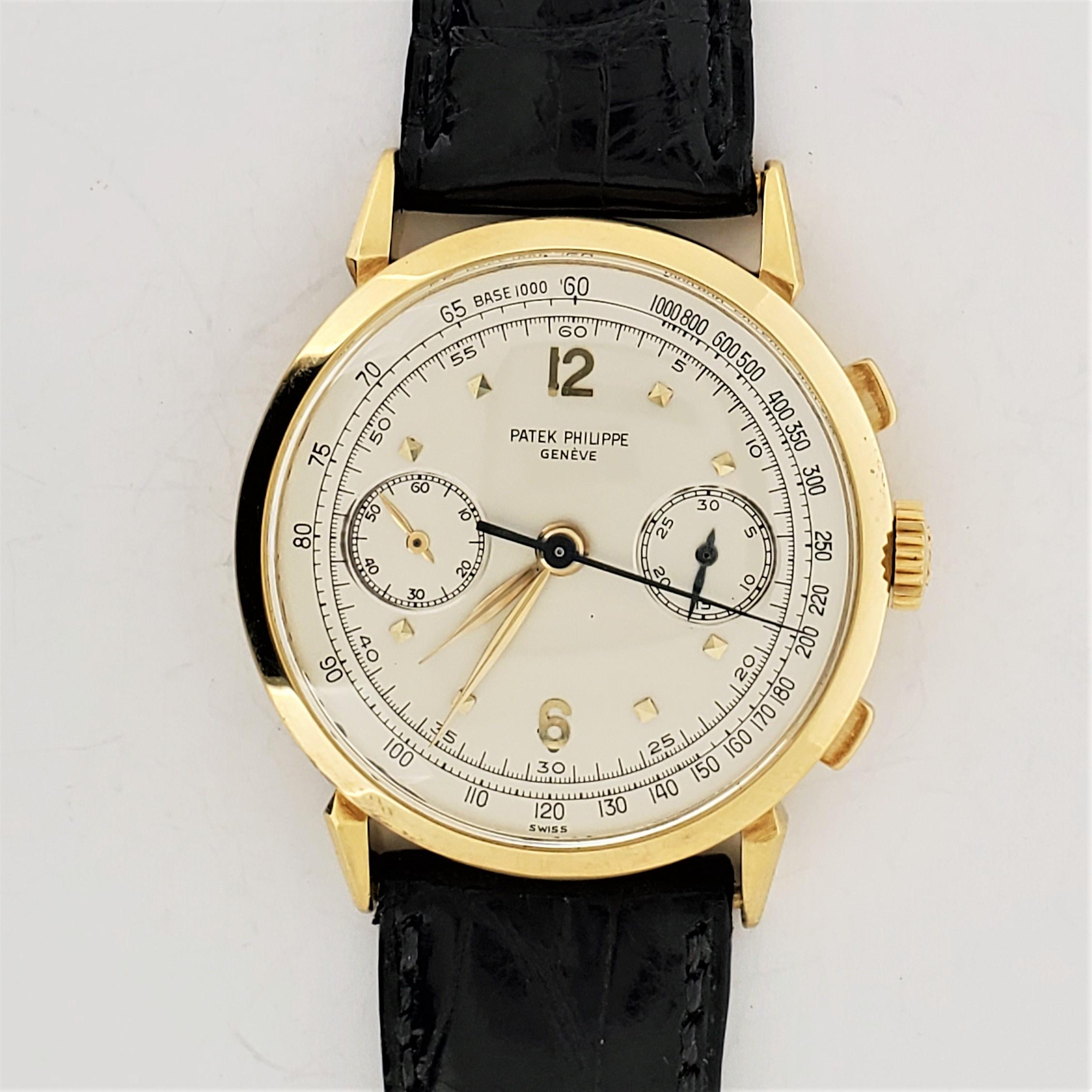 Patek Philippe 1579J Chronograph Watch, circa 1952 6