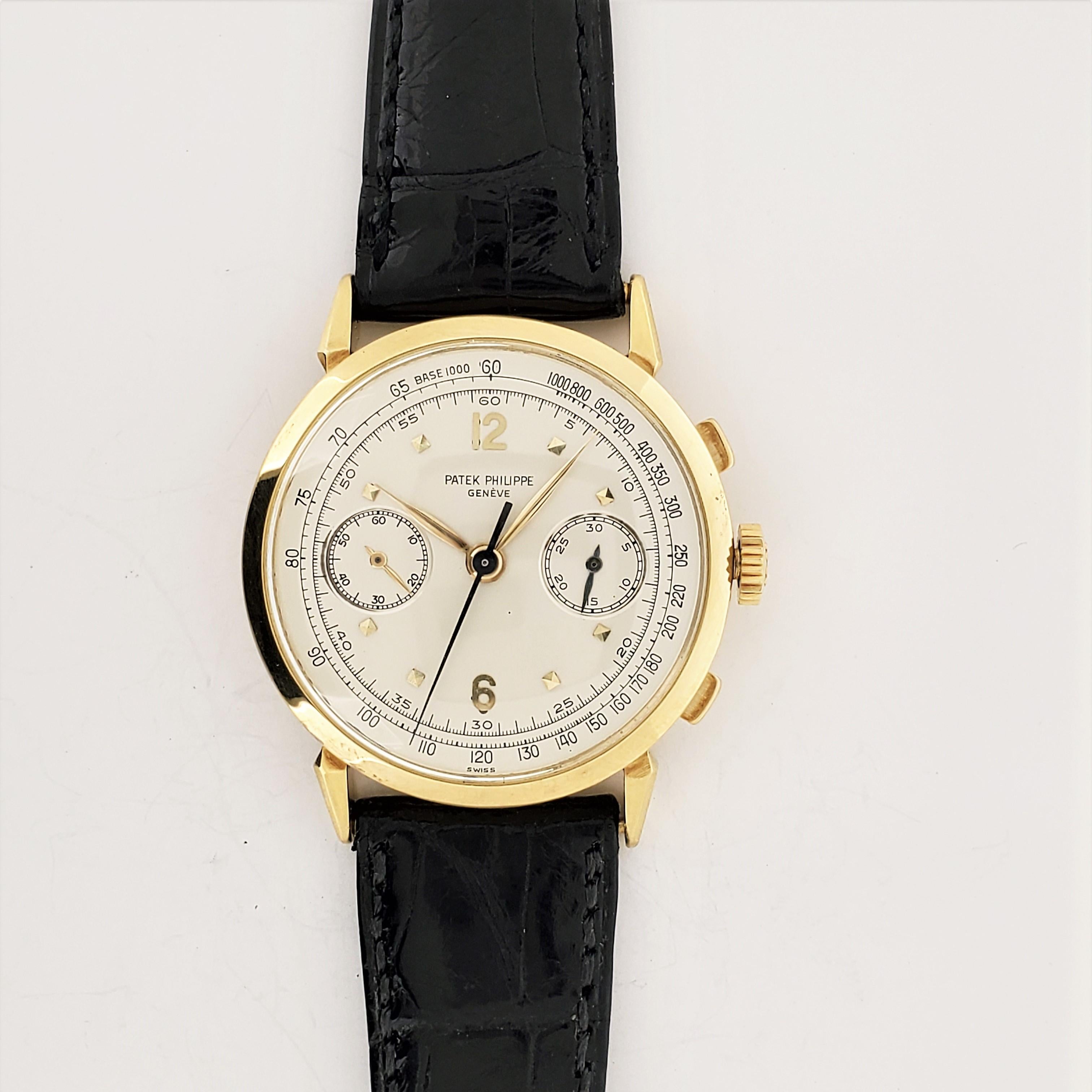 Patek Philippe 1579J Chronograph Watch, circa 1952 7