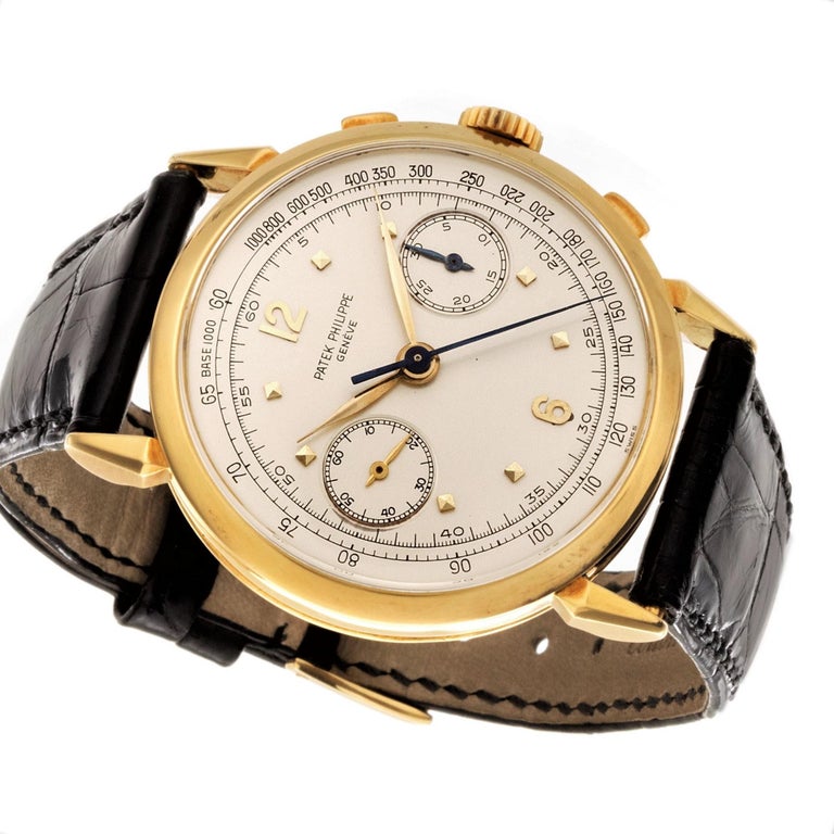 Patek Philippe 1579J Chronograph Watch, circa 1952 at 1stDibs | buy ...