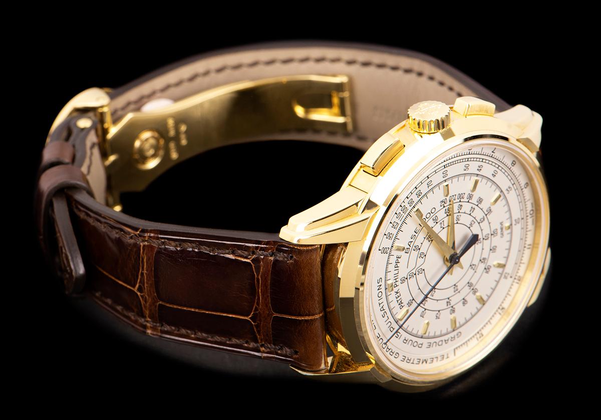 Patek Philippe 175th Anniversary Chronograph Yellow Gold Silver Opaline Dial 3