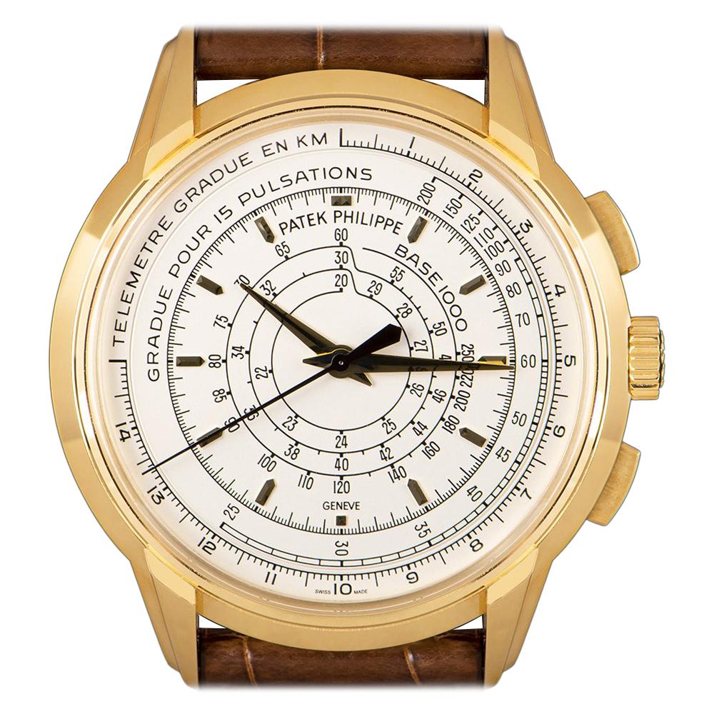 Patek Philippe 175th Anniversary Chronograph Yellow Gold Silver Opaline Dial
