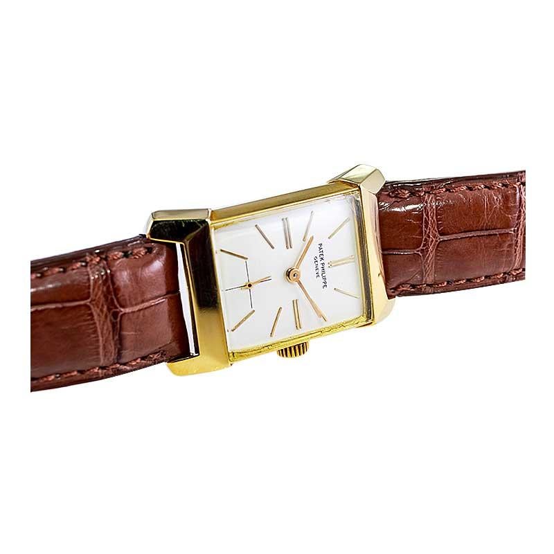 18 Karat Gold Art Deco Stil mit Archivalischem Dokument von Patek Philippe im Angebot 8