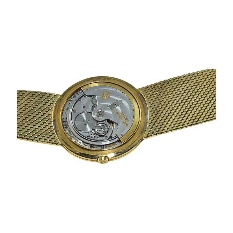Patek Philippe 18 Karat Gold Automatic Winding Bracelet Dress Watch From 1971 3