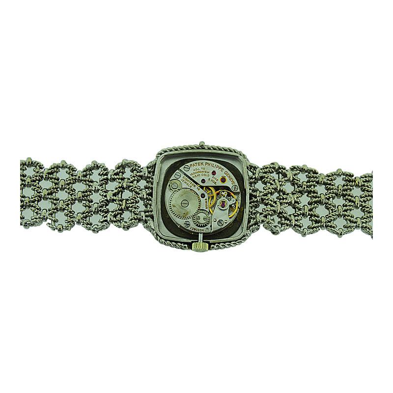 Patek Philippe 18 Karat Gold Ladies Full Length Bracelet Watch, circa 1990s 6