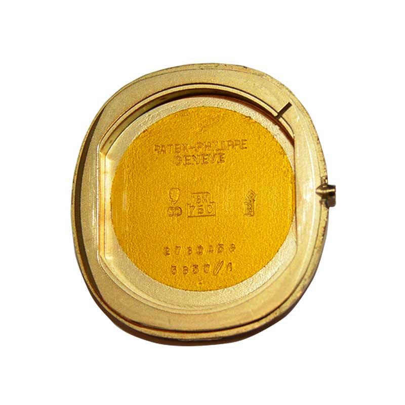 Patek Philippe 18 Karat Gold Quarz Hochwertige Uhr in neuem Zustand:: 1990er Jahre 6