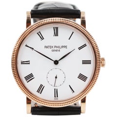 Patek Philippe 18 Karat Rose Gold Calatrava Men’s 5119r 001 Manual Wind Watch