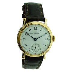Patek Philippe 18 Karat Solid Gold Wristwatch, circa 1890s