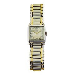 Patek Philippe 18 Karat Two-Tone Art Deco Unisex Wrist Watch, circa 1920s