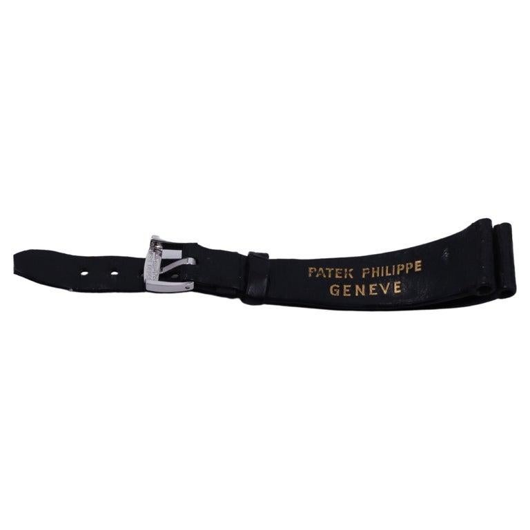 18 Karat Weißgold Originales Original-Riemen und Schnalle von Patek Philippe im Angebot 15