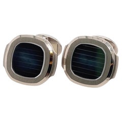 Patek Philippe 18 Karat White Gold "Nautilus" Cufflinks