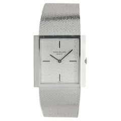 Patek Philippe 18 Karat White Gold Vintage Square Dress