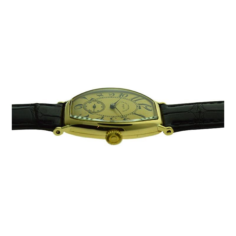 Patek Philippe 18 Karat Yellow Gold Art Deco Gondolo Watch, circa 1920s 3