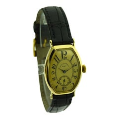 Antique Patek Philippe 18 Karat Yellow Gold Art Deco Gondolo Watch, circa 1920s