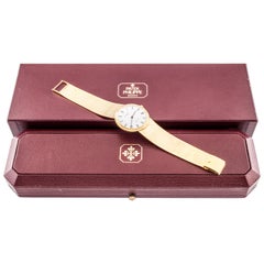 Patek Philippe 18 Karat Yellow Gold Calatrava Men's Quartz Watch with Box 3954