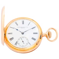 Patek Philippe 18 Karat Yellow Gold Hinge Pocket Watch