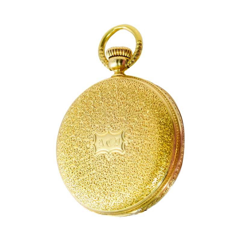 Patek Philippe 18 Karat Yellow Gold Hunters Case Pendant Watch, circa 1860s 2