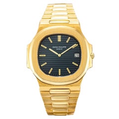Patek Philippe 18 Karat Yellow Gold Nautilus Jumbo 3700/J