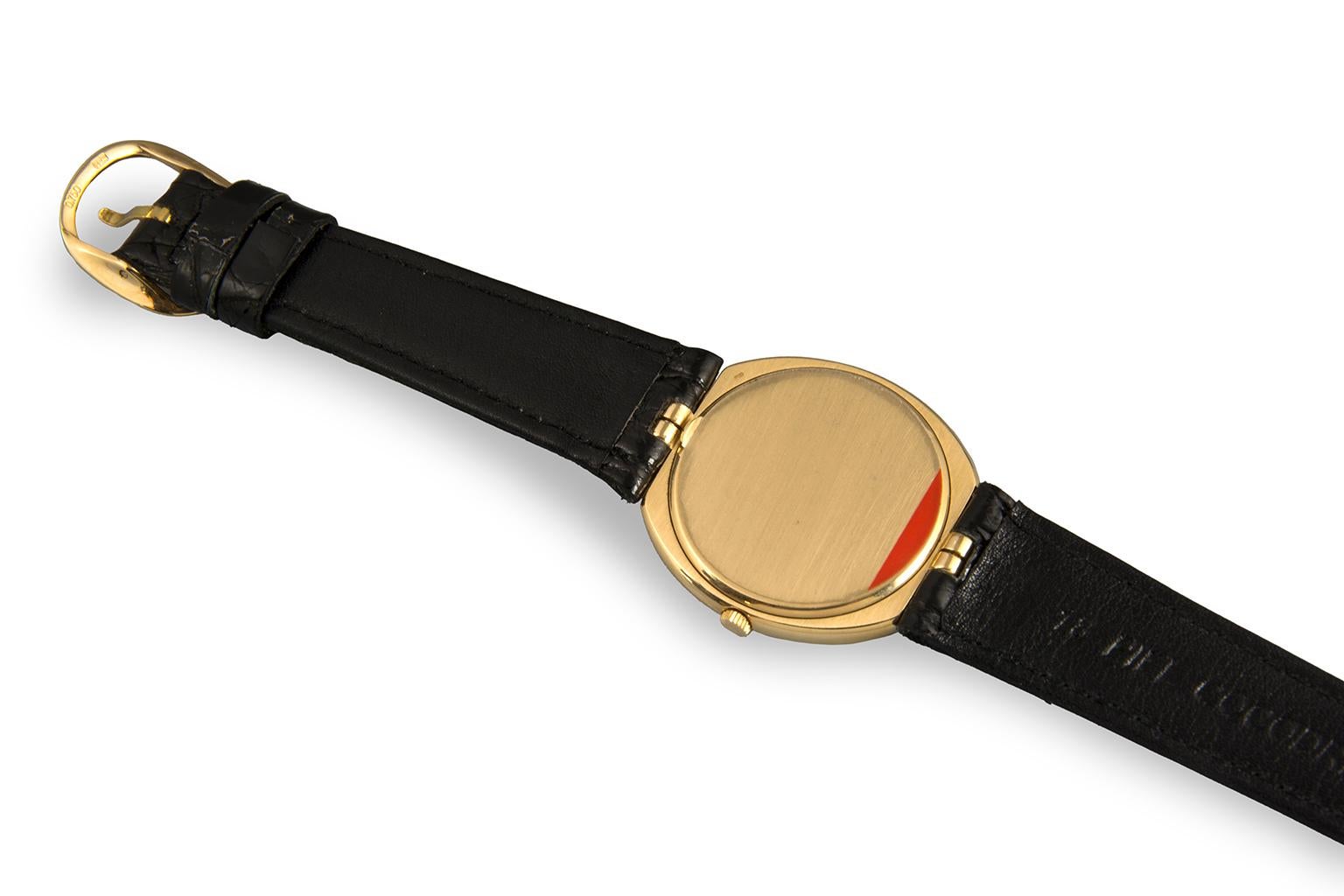 Patek Philippe 18 Karat Yellow Gold Wristwatch For Sale 2