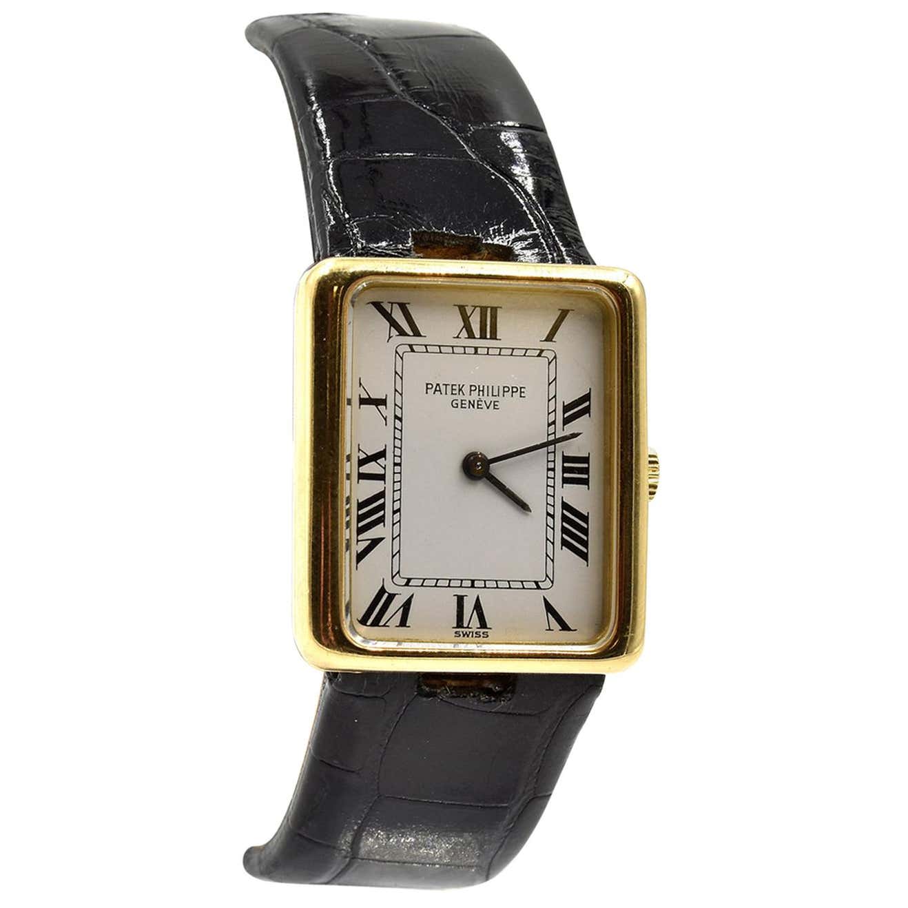 Patek Philippe 18 Karat Yellow Gold Wristwatch on Strap Ref 4224 at ...
