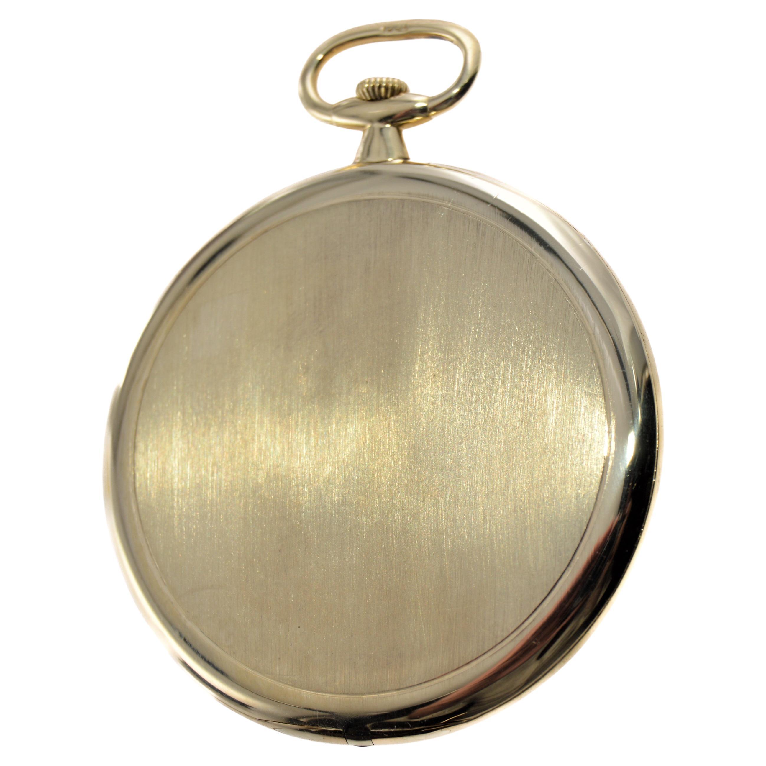 Patek Philippe 18 Kt Yellow Gold Ultra Thin Pocket Watch, Worlds Thinnest Watch For Sale 1