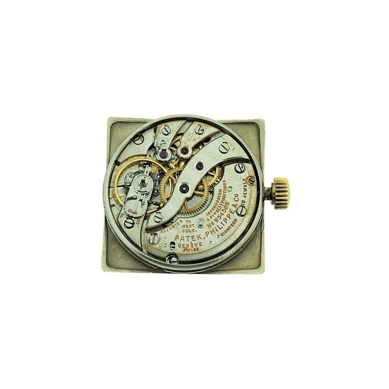 Patek Philippe 18k Gold Art Deco Tank Watch, from 1950 with Archival Document 3