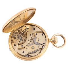 Patek Philippe 18K Gold Keyless Wind Full Hunter Pocket Watch