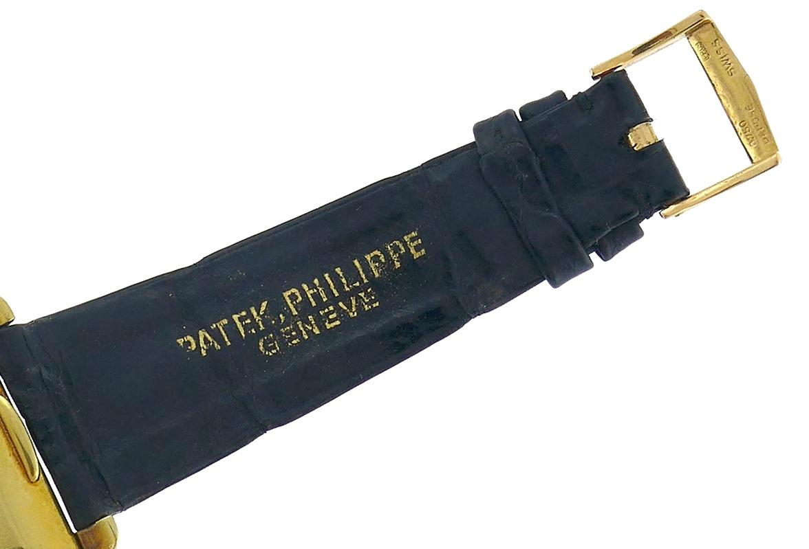 Handaufzugs-Armbanduhr von Patek Philippe aus 18 Karat Gold im Angebot 11