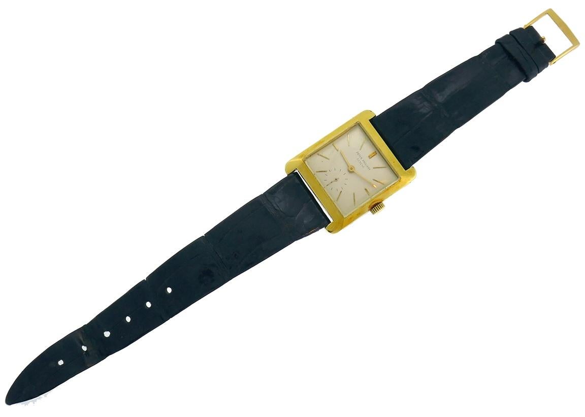 Patek Philippe Montre-bracelet à remontage manuel en or 18 carats Unisexe en vente