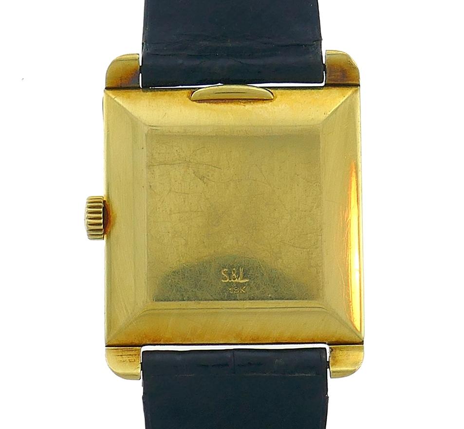 Handaufzugs-Armbanduhr von Patek Philippe aus 18 Karat Gold im Angebot 4