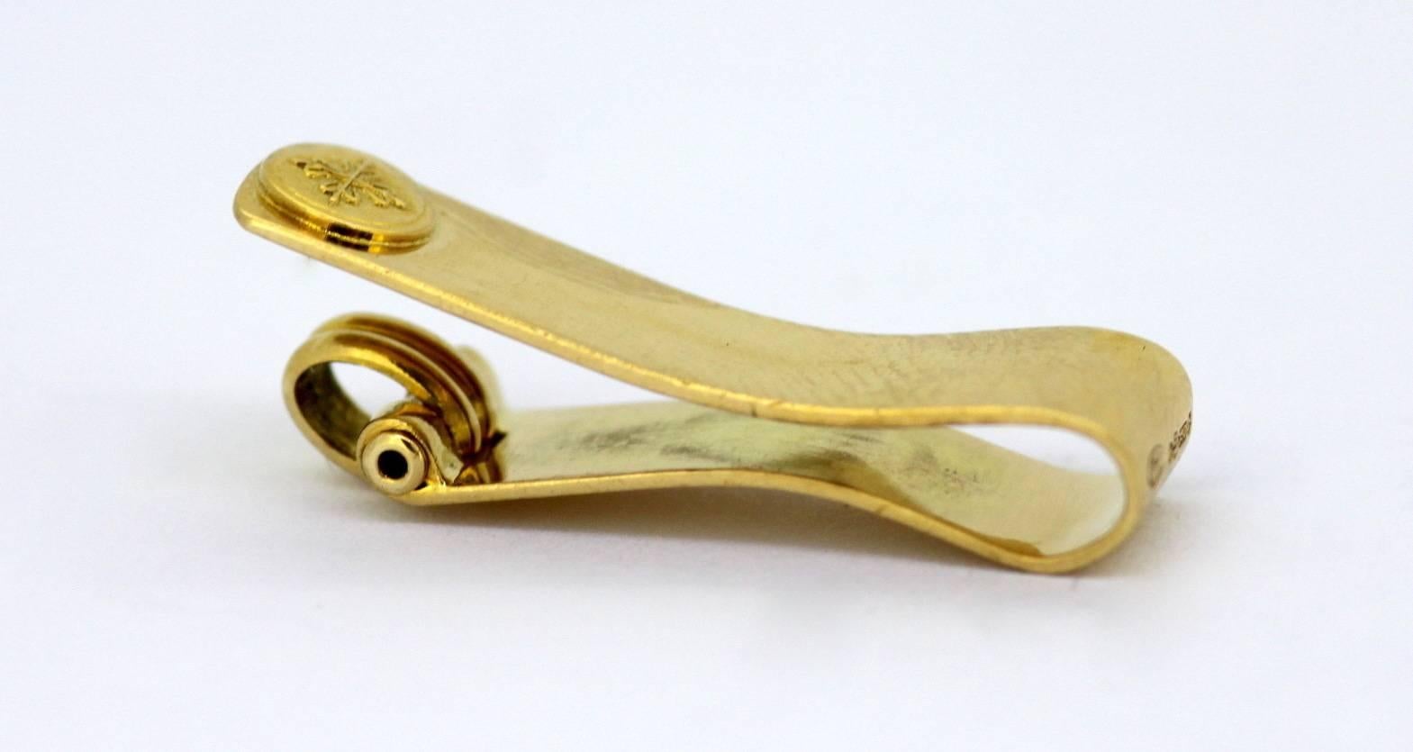 18k gold money clip