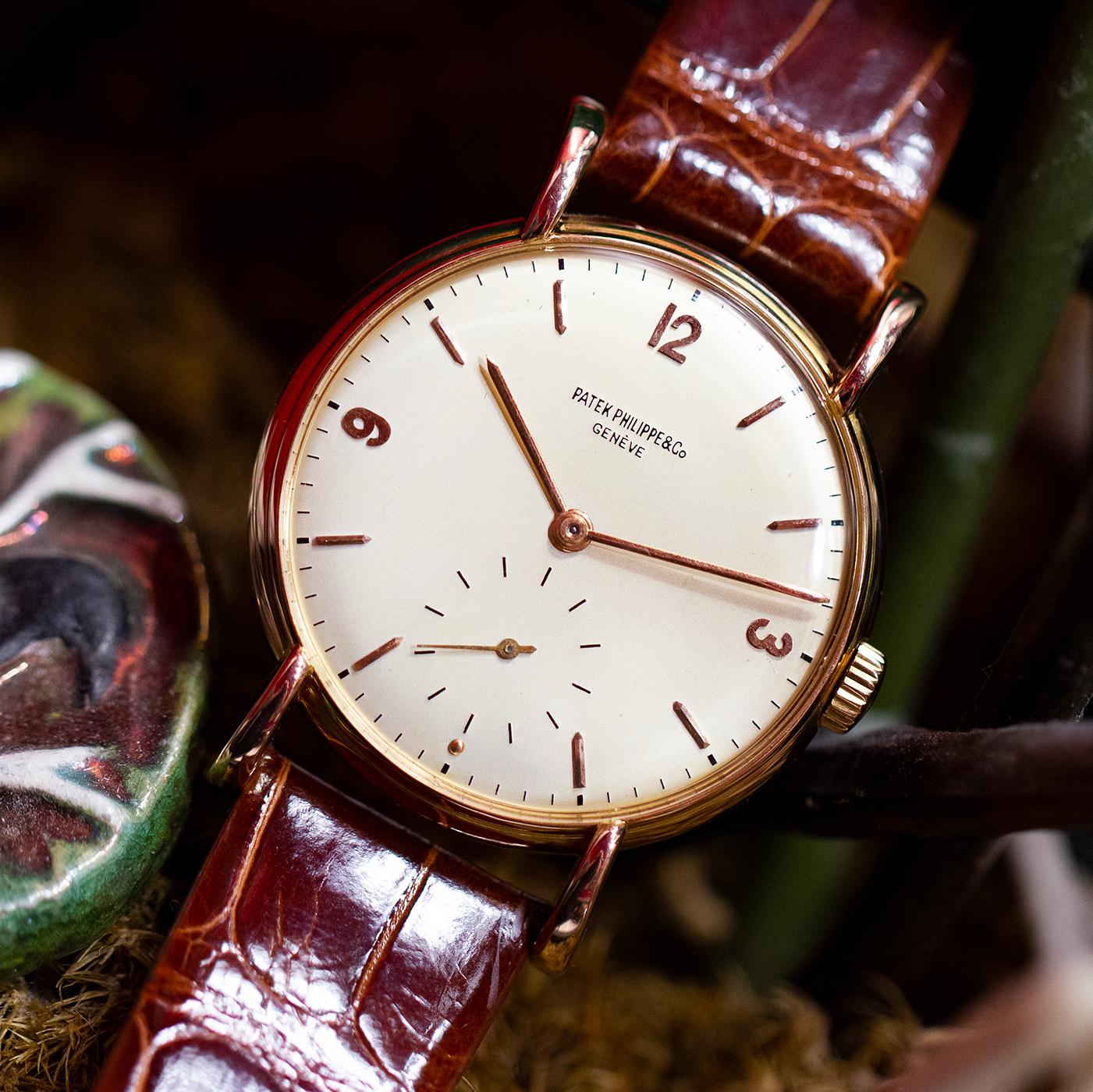 Men's Patek Philippe 18 Karat Pink Gold Ref 1543, circa 1940s