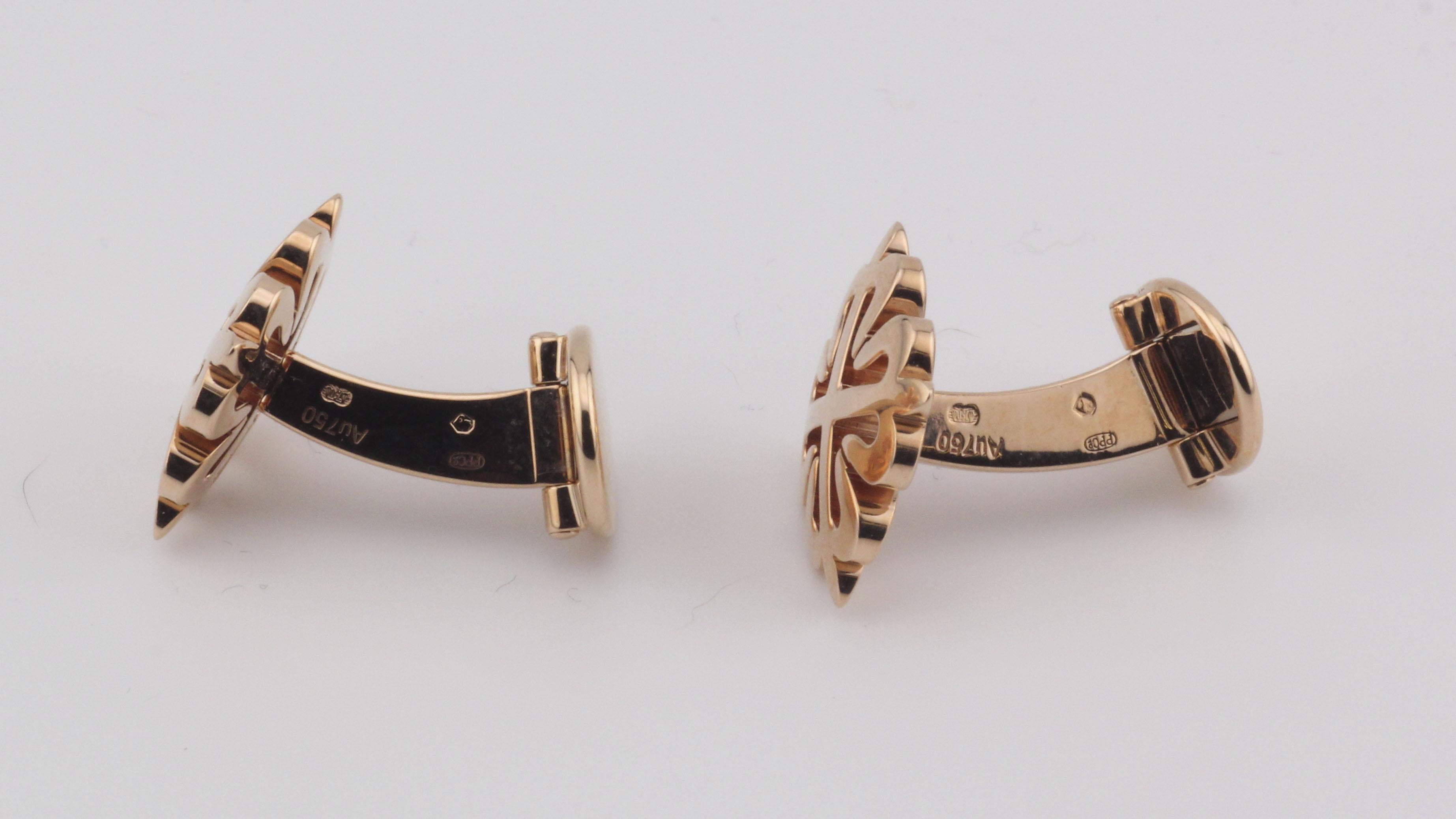 Patek Philippe 18K Rose Gold Calatrava Cross Cufflinks 205.9083R5-001 1