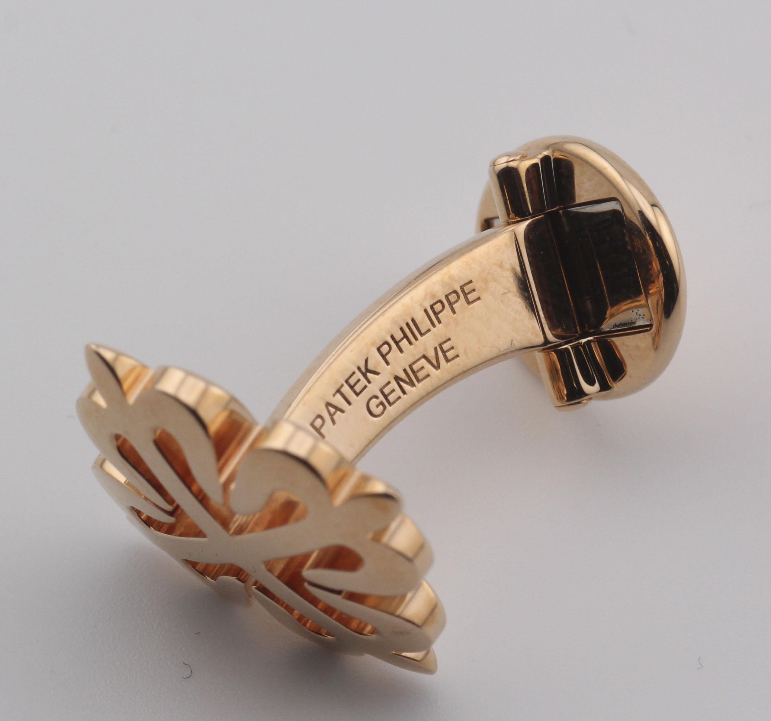 Patek Philippe 18K Rose Gold Calatrava Cross Cufflinks 205.9083R5-001 3