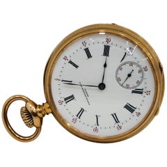 Antique Patek Philippe 18 Karat Rose Gold Pocket Watch, 1887